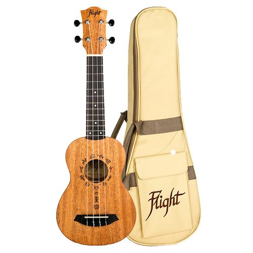 Flight DUS371 - ukulele soprano - African Mahogany