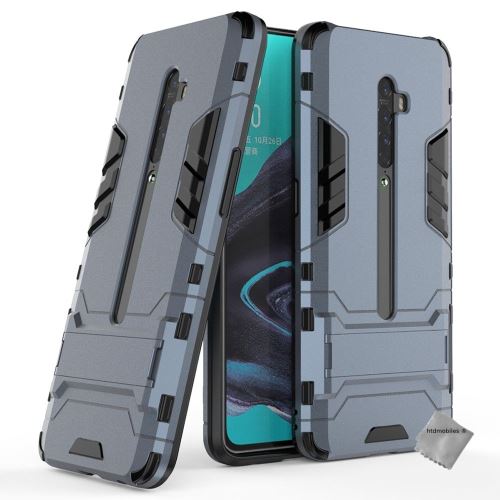 Housse etui coque rigide anti choc pour Oppo Reno 2 avec film ecran - BLEU FONCE