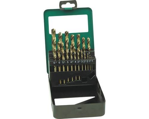 Brüder Mannesmann M54319 Metal Twist Drill Bit Set 19-Piece Versatile