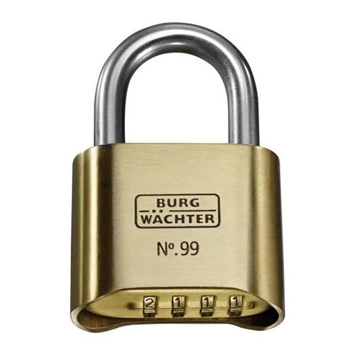 Burg-wachter cadenas no. 99 ni 50 sb - anse en acier inoxydable