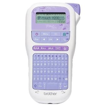 Brother P-Touch PT-H200 - Étiqueteuse - Noir et blanc - transfert thermique - Rouleau (1,2 cm) - outil de coupe