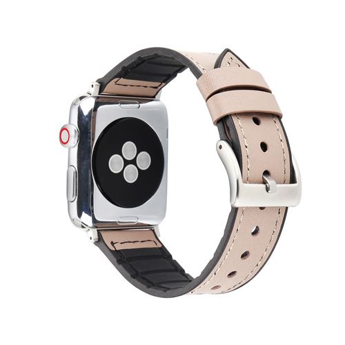 Bracelet en PU enduit souple gris pour votre Apple Watch Series 4 40mm/Series 3 2 1 38mm