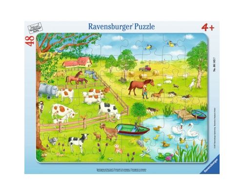 Puzzle 48 Pièces : Puzzle Cadre - Marcher dans la Campagne, Ravensburger
