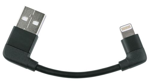 SKS apple Lightning câble de charge 2.4A 10 cm noir