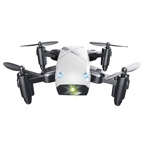 Quadricoptère RC pliable micro S9 RTF 2.4GHz 4CH gyroscopique à 6 axes / Mode sans tête / Retour de clé Blanc