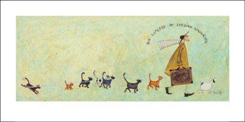 Sam Toft Poster Reproduction - The Suitcase Of Sardine Sandwiches (50x100 cm)