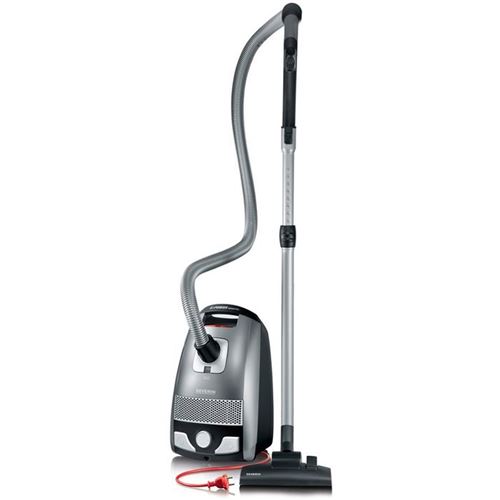 Severin Gris/Rouge S'power Bc 7045 Snowwhite - Aspirateur - Traineau - Sac - Platine/ Grenat - Image 3
