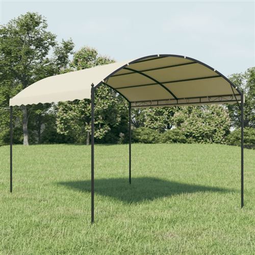 vidaXL Tonnelle Tissu Crème