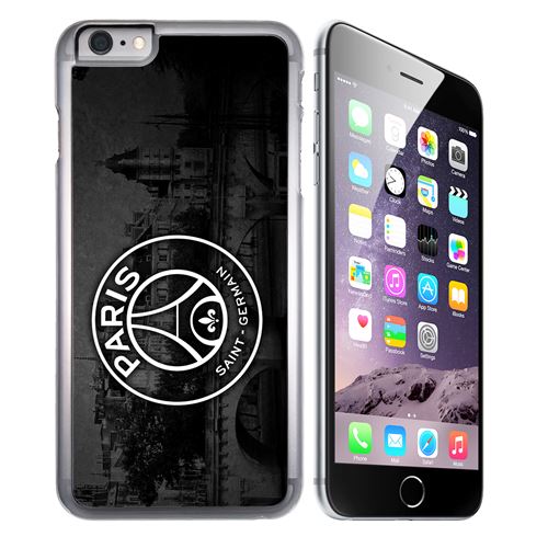 Coque pour iPhone 6 et iPhone 6S logo psg fond black