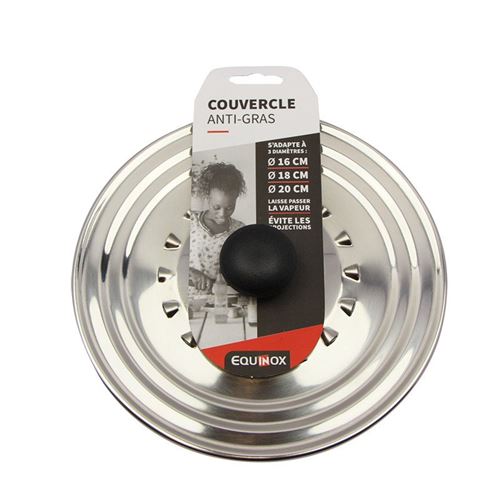 Equinox Gris Couvercle En Inox 16-18-20Cm 141431