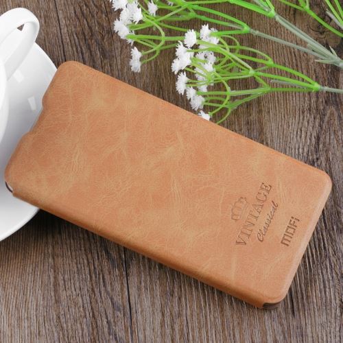 Xiaomi Mi Mix 2 Housse Etui Cuir PU Marron Texture Peau ALS49631