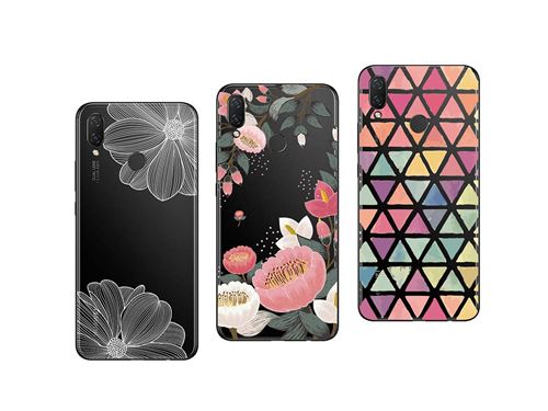 Huawei P Smart Plus ( P SMART + ) 3 coques gel souple et Résistant Anti Choc (Pack#1)