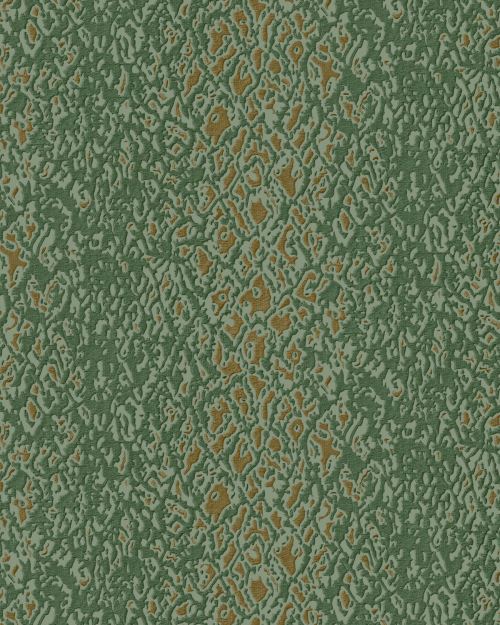 Profhome DE120128-DI Papier peint motif animal brillant vert or 5,33 m2