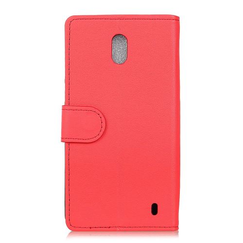 Etui en PU avec support en couleur rouge pour votre Nokia 1 Plus