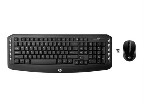 HP Classic Desktop - Toetsenbord en muis set - draadloos - 2,4 GHz