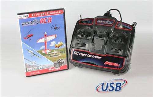Aerofly RC8 avec game commander Ikarus