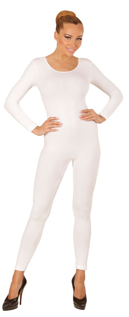 Justaucorps femme à Manches Longues Blanc S/M