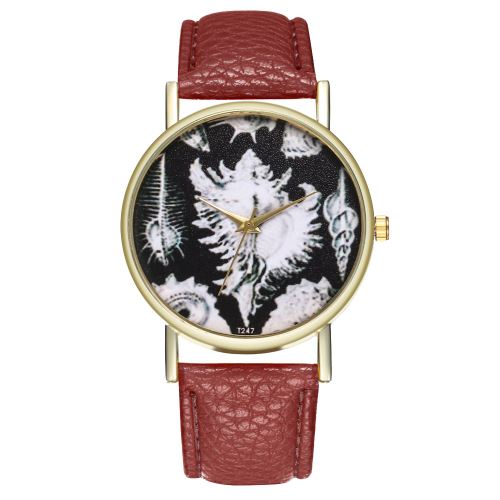 Montre coréenne Tendance étudiante pour homme avec bracelet en cuir pour homme Montre T247-Acafé