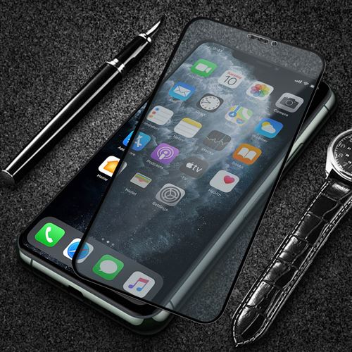 LCF - Vitre iPhone 11 Pro Max de protection en verre trempé anti-lumière  bleue