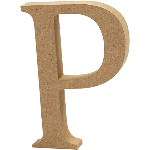 Creative lettre P MDF 13 cm