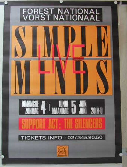 Simple Minds - 65x91 cm - AFFICHE / POSTER