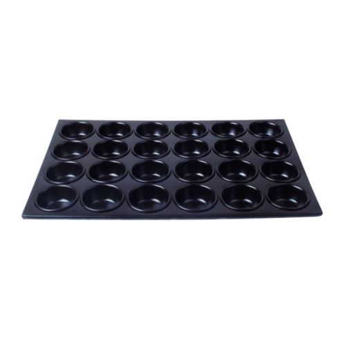 Plaque en aluminium de 24 moules à muffins vogue