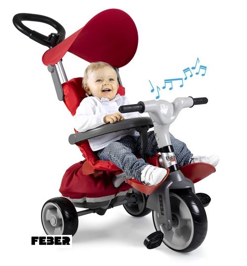 FEBER Baby Plus Music Prime - Tricycle évolutif avec musique (Famosa 800012146)