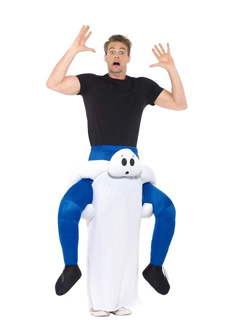 Smiffys 47168 Déguisement Dos de Fantôme, Blanc, Taille unique