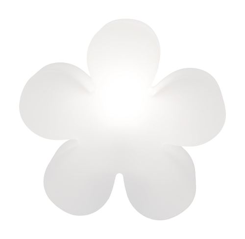 8 seasons design brillant fleur blanc 40 cm, lampe pour utilisation en extérieur, douille à vis Edison E27 Fluocompacte (CFL), 32404