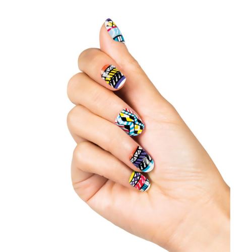 24 ongles adhésifs pop art