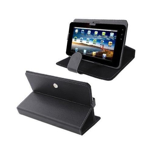 Yonis Noir Housse Tablette Tactile Universelle 9' Mode Portrait Paysage Simili Cuir E