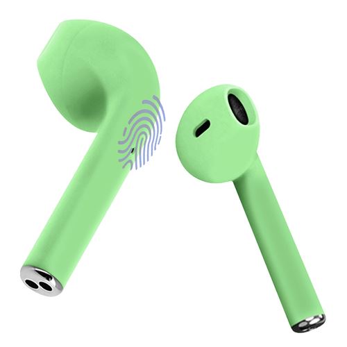 Écouteurs Sans Fil Bluetooth 5.0 Commande Tactile Boîtier De Rangement Vert