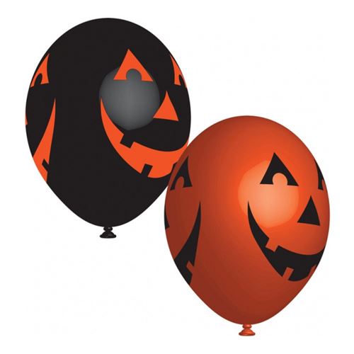 6 ballons citrouilles