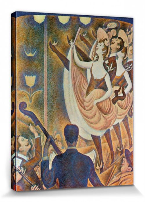 Georges Seurat Poster Reproduction Sur Toile, Tendue Sur Châssis - Can-Can, Le Chahut (40x30 cm)
