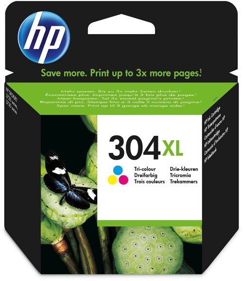 HP 304XL - Hoog rendement - kleur (cyaan, magenta, geel) - origineel - inktcartridge - voor AMP 130; Deskjet 26XX, 37XX; ENVY 50XX