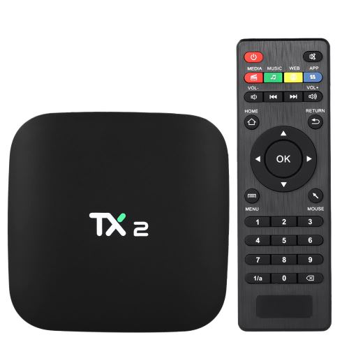 TX2 smart TV Box Rockchip RK3229 UHD 4K VP9 H.265 Mini PC 2 Ga / 16 Ga DLNA WiFi LAN HD Lecteur