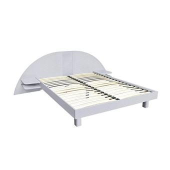 Abc Meubles Lit Adulte Arc Bois Avec Tete Et Chevets Integres