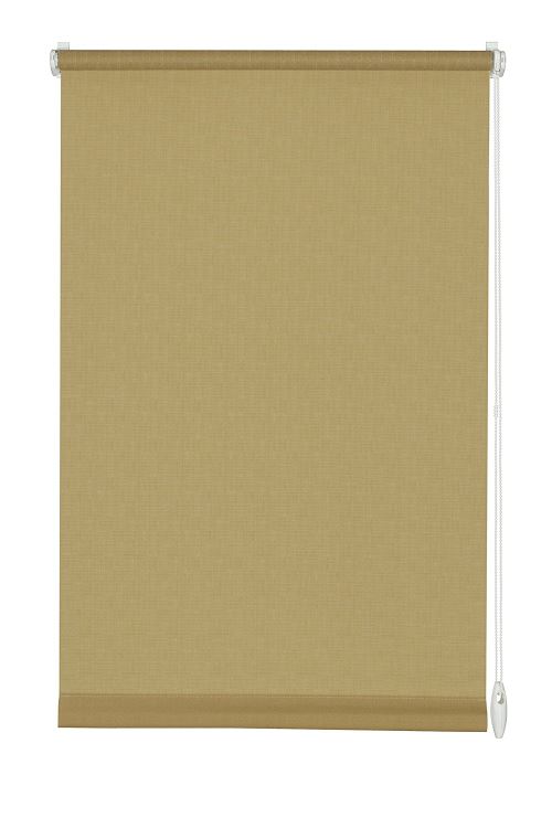 Gardinia Store Enrouleur à Coller ou Clipser, Store pour Lumière du Jour, Opaque, Kit de Montage Inclus, Store Uni EASYFIX, Brun, 100 x 150 cm (LxH)