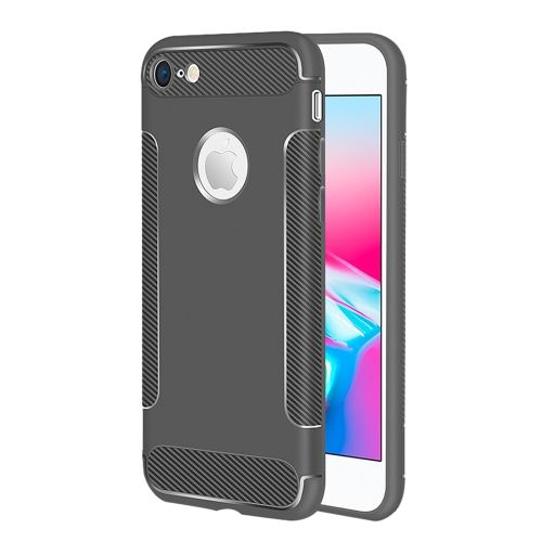 Iphone 8 Coque Protection Tpu Effet Carbone Gris Als89819