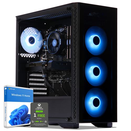 PC Gamer AMD Ryzen 5 2600, RTX 2070 Super, 32Go RAM DDR4, 480Go SSD, 3To HDD, USB 3.1, CardReader. PC Gaming Ultimate. Unité centrale avec Win 10