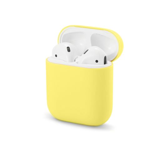 Coque en silicone WISETONY épais et souple antichoc pour Apple AirPods - Jaune