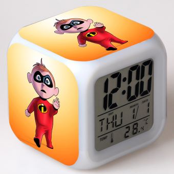 Réveil enfant LED Multifonctionnel Coloré - The Incredibles #21 - 1