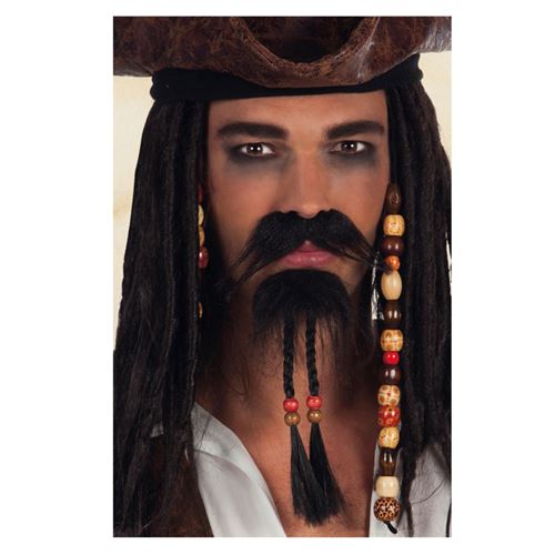 moustache et barbe de pirate
