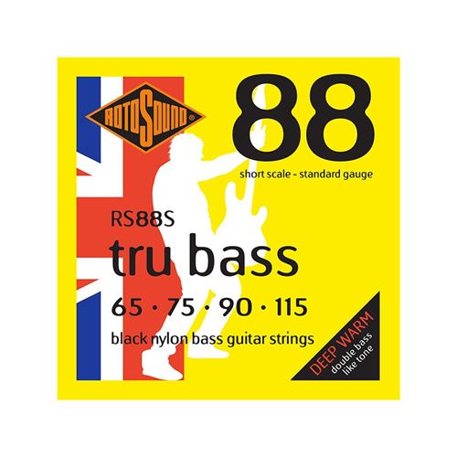 Rotosound RS88S Tru Bass 88 Rs88S Black Nylon Flatwound Short 65/115 - Image 3