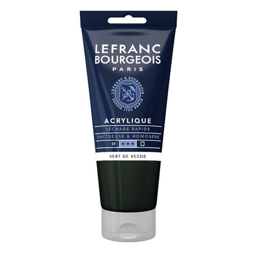 Lefranc Bourgeois - Peinture - peinture acrylique - vert sève - transparent - satin - fine - 80 ml