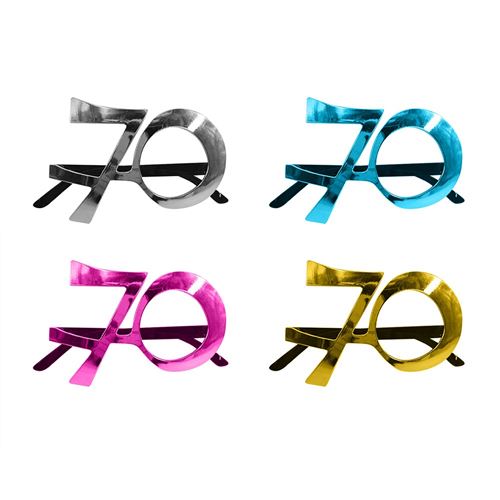 monture lunettes anniversaire 70 ans couleur métal - Modèle aléatoire - LUNAM07