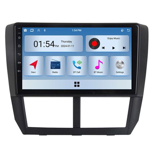 Autoradio RoverOne® Bluetooth CarPlay 2 Din 6Go RAM 128Go ROM pour Subaru Forester 3 SH 2007-2013 Impreza GH GE 2011