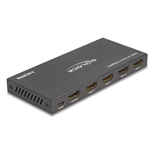 Non Communiqué Delock Commutateur Hdmi 4 Ports 8K @ 60 Hz
