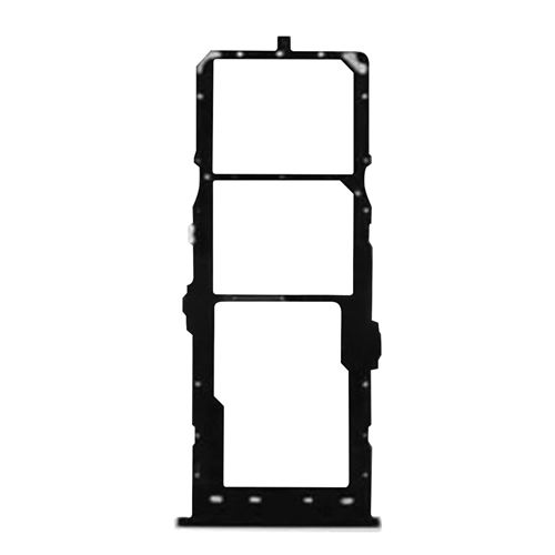 Tiroir Carte SIM pour Samsung Galaxy A11 2x Nano SIM et Micro SD de remplacement Noir Clappio
