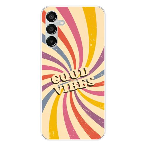Coque en silicone imprimée compatible Samsung Galaxy M15 5G Good vibes